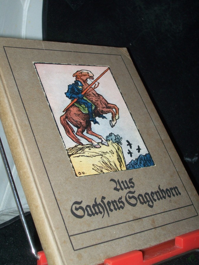 Artikelbild 1 des Artikels “Aus Sachsens Sagenborn : Ein Heimatbuch / Der Jugend dargeboten v. Leipziger Lehrerverein. Titelzeichnung u. Textbild. von Otto Ubbelohde “