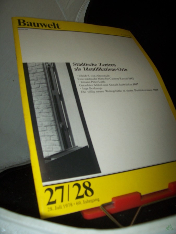 Artikelbild 1 des Artikels “27/28 1978 Städtische Zentren als Identifikations-Orte “