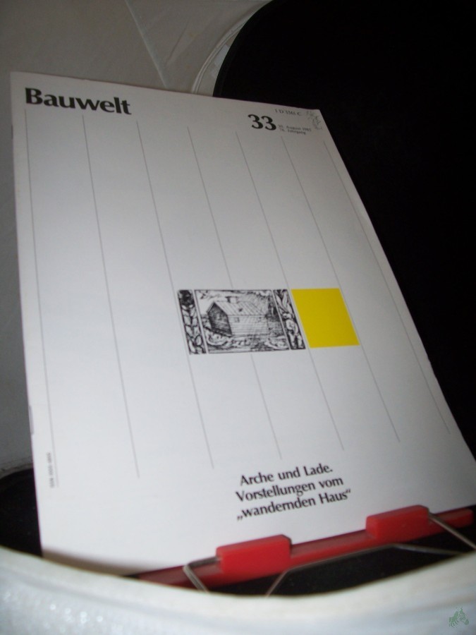 Artikelbild 1 des Artikels “33/1985 Arche und Lade, Vorstellungen vom wandernden Haus “