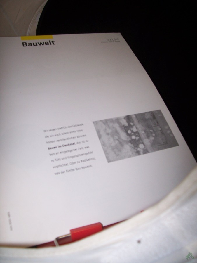 Artikelbild 1 des Artikels “42/2004 Bauen im Denkmal “