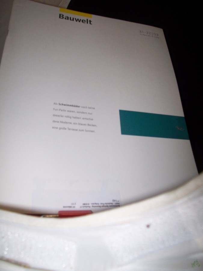 Artikelbild 1 des Artikels “31/32 2003 Schwimmbäder “