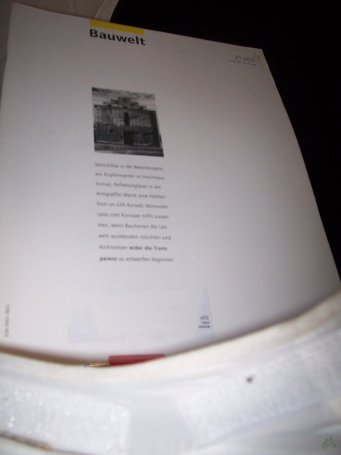 Artikelbild 1 des Artikels “21/2003 wider die Transparenz “