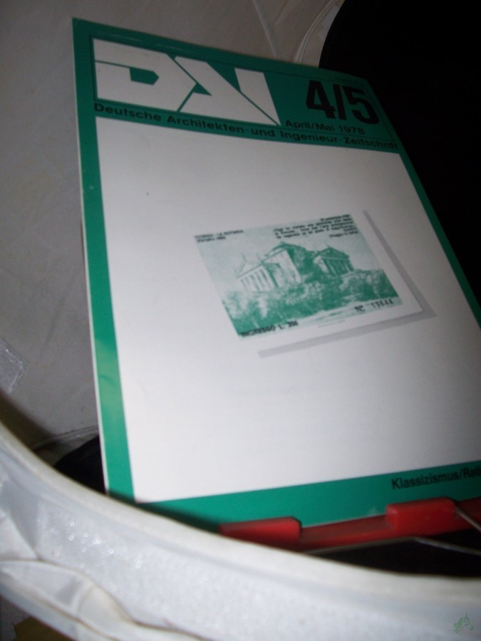 Artikelbild 1 des Artikels “4/5 1978 Klassizismus Rationalismus “