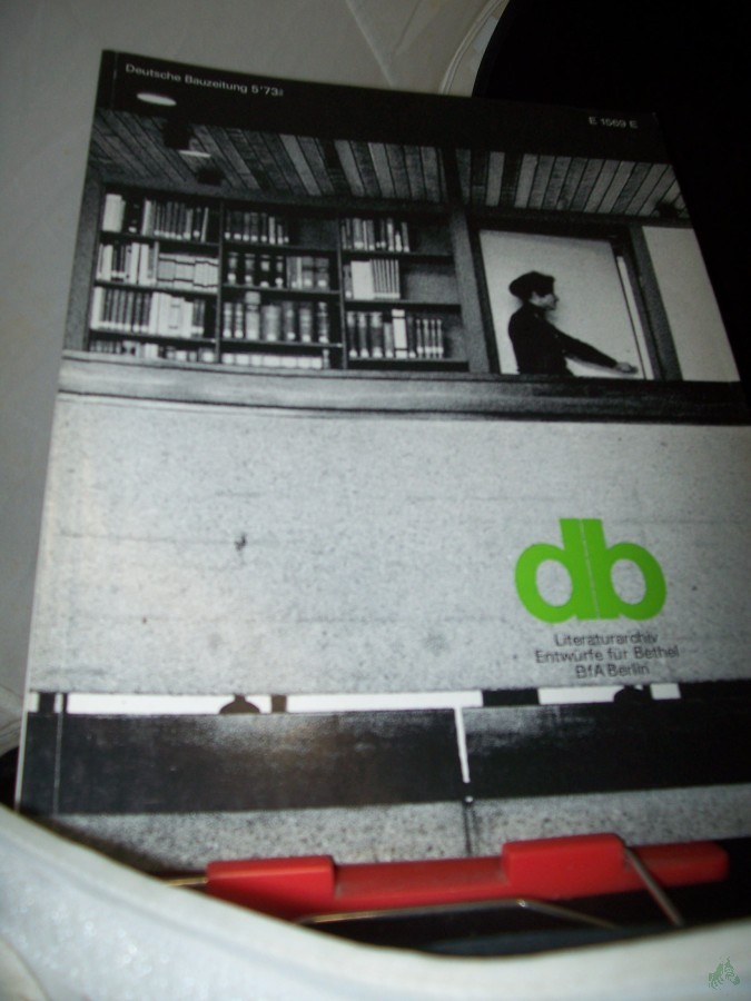 Artikelbild 1 des Artikels “5/1973 Literaturarchiv, Entwürfe für Bethel, BfA Berlin “