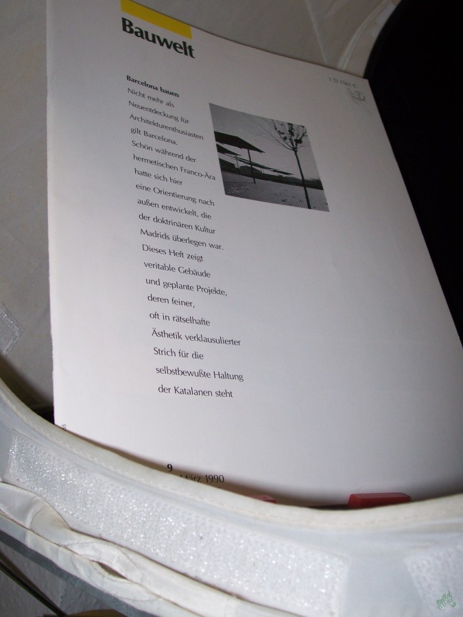 Artikelbild 1 des Artikels “9/1990 Barcelona bauen “