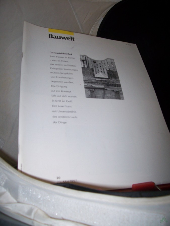 Artikelbild 1 des Artikels “20/1997 die Staatsbibliothek “