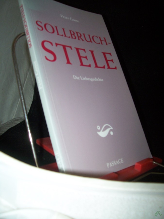 Artikelbild 1 des Artikels “Sollbruch-Stele : die Liebesgedichte / Peter Gosse “