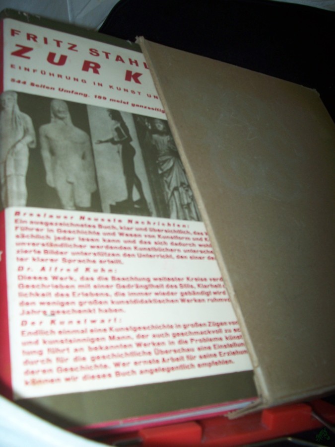 Artikelbild 1 des Artikels “Weg zur Kunst : Einführg in Kunst u. Kunstgeschichte / Fritz Stahl “