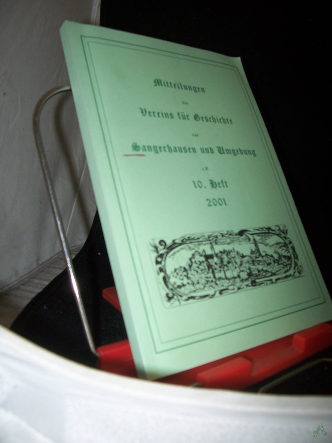 Product image 1 of the product “Mitteilungen des Vereins für geschichte von Sangerhausen und Umgebung, 10. Heft 2001 ”