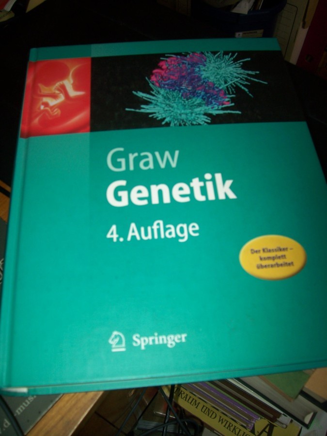 Artikelbild 1 des Artikels “Genetik : [der Klassiker - komplett überarbeitet] ; mit 72 Tabellen und 30 Technik-Boxen / Jochen Graw “