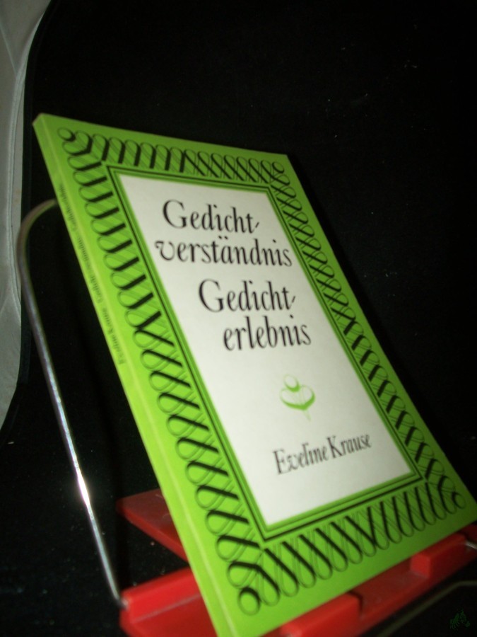 Artikelbild 1 des Artikels “Gedichtverständnis, Gedichterlebnis / Eveline Krause “
