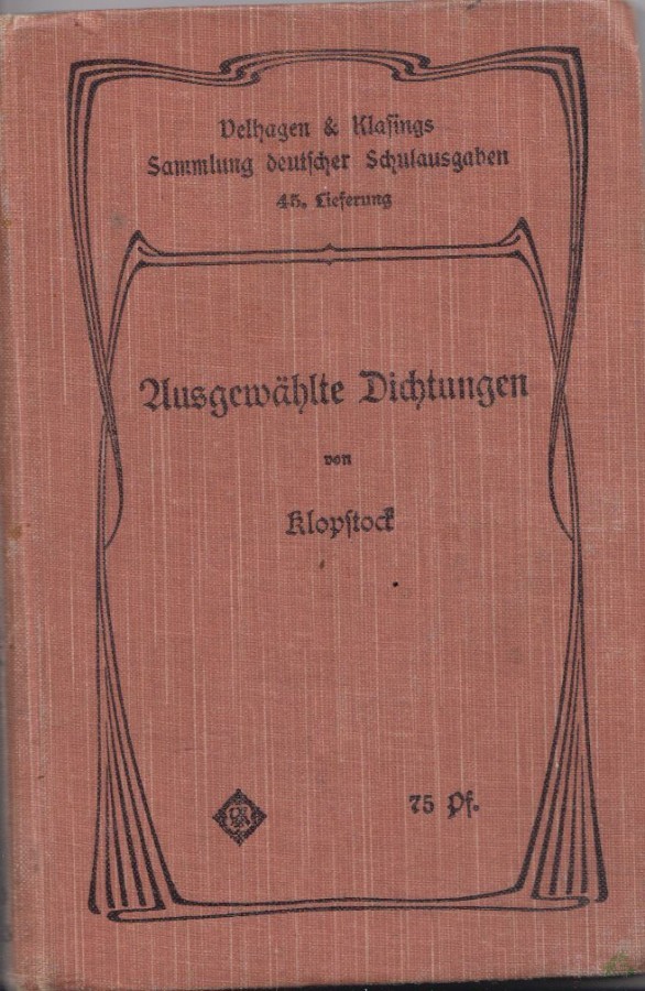 Artikelbild 1 des Artikels “Ausgewählte Dichtungen von Klopstock, “