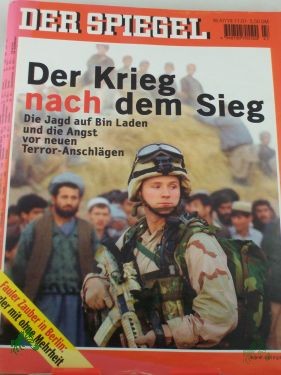 Artikelbild 1 des Artikels “DER SPIEGEL 47/2001, Der Krieg nach dem Sieg, die Jagd nach Bin Laden und die Angst vor neuen Terroranschlägen “