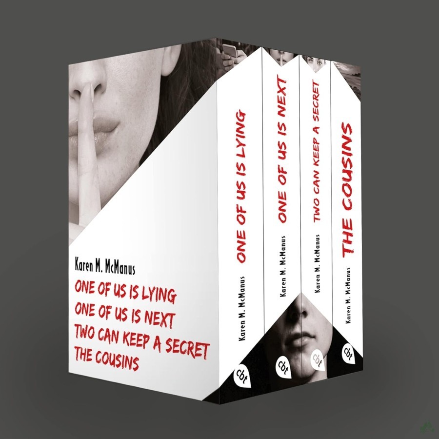 Artikelbild 1 des Artikels “Vier Bände im Taschenbuch-Schuber: One of us is lying, One of us is next, Two can keep a secret, The Cousins “