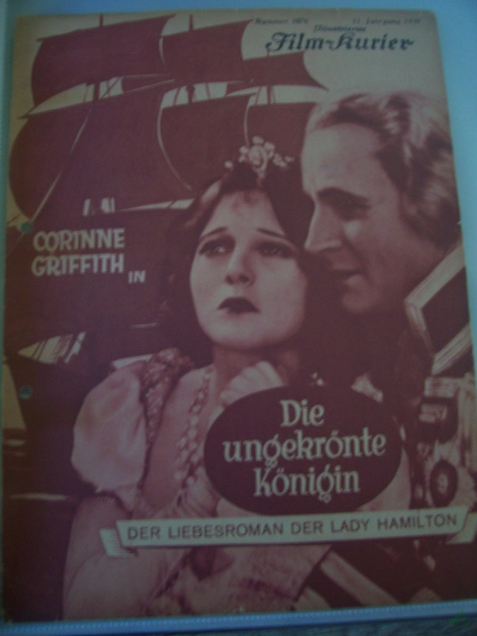 Artikelbild 1 des Artikels “Nummer 1076, 1929, Die ungekrönte Königin, Der Liebesroman der Lady Hamilton “