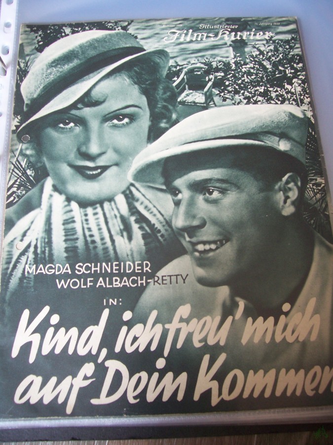 Artikelbild 1 des Artikels “Nummer 1971, 1933, Kind, ich freu mich auf Dein kommen, mit Magda Schneider und Wolf Albach Retty “