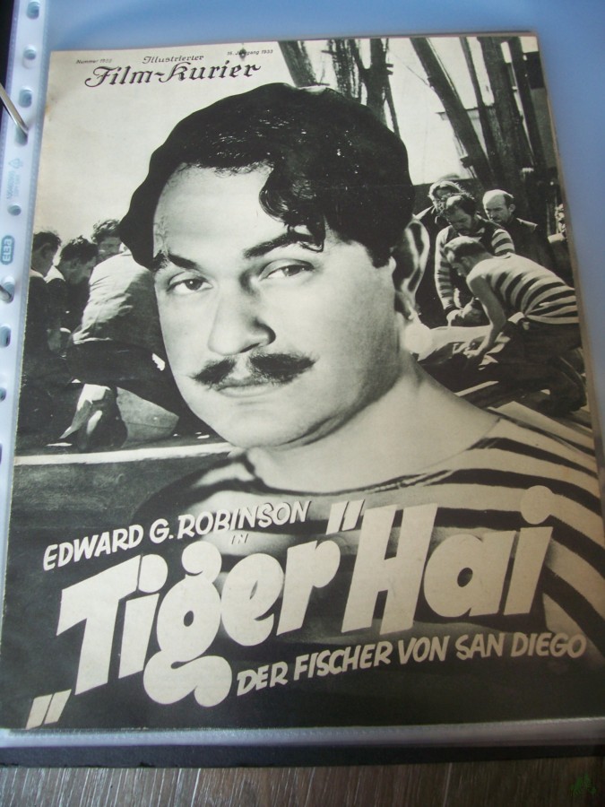 Artikelbild 1 des Artikels “Nummer 1959, 1933, Tiger Hai, der Fischer von San Diego. mit Edward G. Robinson “