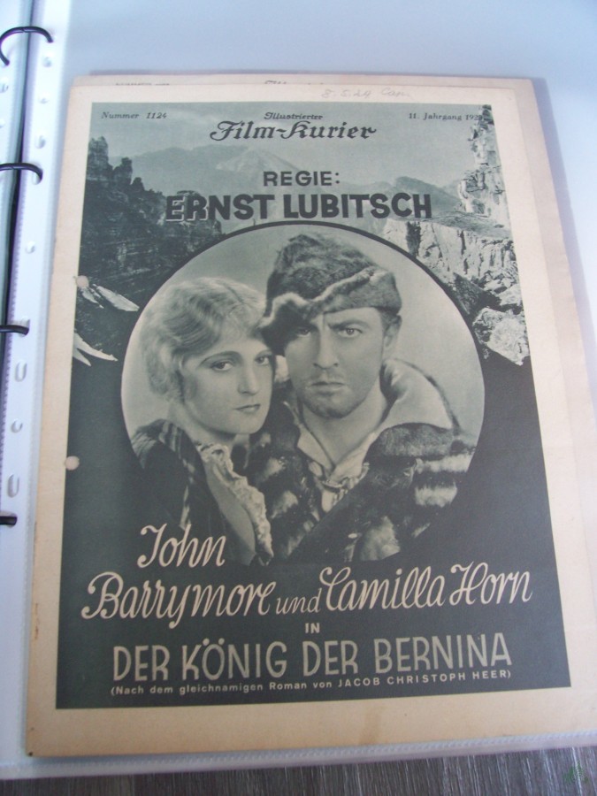 Product image 1 of the product “Nummer 1124, 1929, Der König der Bernina mit John Barrymore und Camilla Horn ”