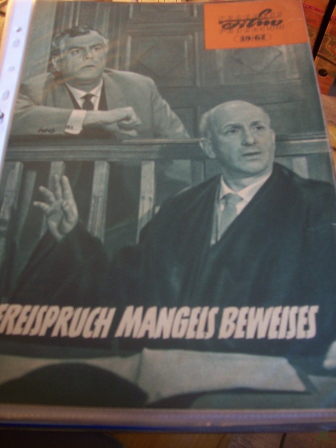 Artikelbild 1 des Artikels “Nr. 39/62, Freispruch mangels Beweises “