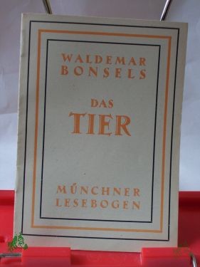 Artikelbild 1 des Artikels “Nr 43., Das Tier / Waldemar Bonsels “