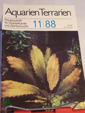 Artikelbild 1 des Artikels “Aquarien und Terrarien. Monatszeitschrift für Vivarienkunde und Zierfischzucht “