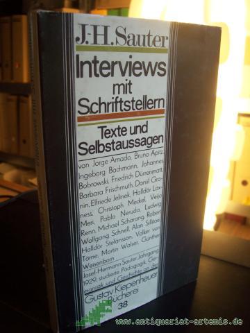 Product image of the product “Interviews mit Schriftstellern : Texte u. Selbstaussagen / Josef-Hermann Sauter ”
