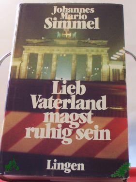 Product image of the product “Lieb Vaterland magst ruhig sein ”