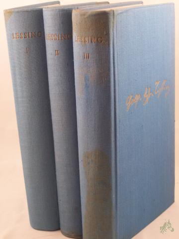 Product image of the product “Auswahl in drei Bänden / Gotthold Ephraim Lessing. Hrsg.: Walter Hoyer ”