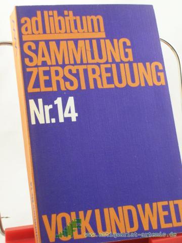 Artikelbild des Artikels “Sammlung Zerstreuung, Nr. 14 “