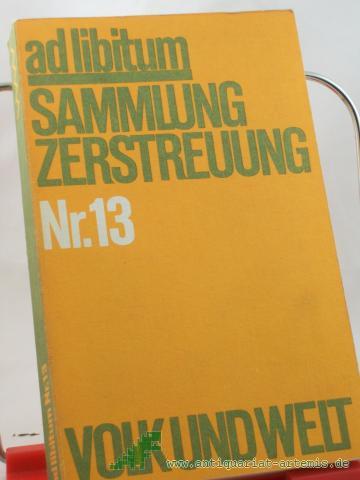 Artikelbild des Artikels “Sammlung Zerstreung Nr.13 “
