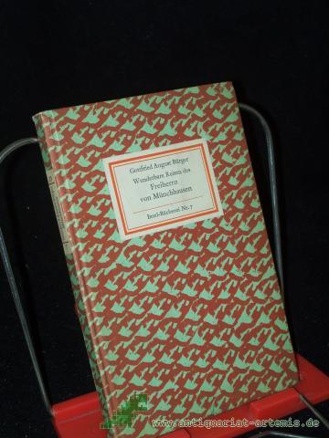 Product image of the product “Wunderbare Reisen zu Wasser und Lande, Feldzüge und lustige Abenteuer des Freiherrn von Münchhausen : Wie er dieselben bei d. Flasche im Zirkel seiner Freunde selbst zu erzählen pflegte / Gottfried August Bürger ”