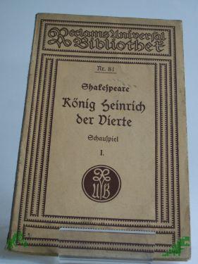 Product image of the product “König Heinrich der Vierte, 1.Teil ”