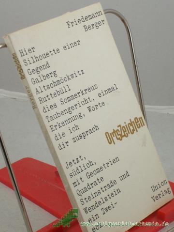 Product image of the product “Orts-Zeichen : Gedichte / Friedemann Berger ”