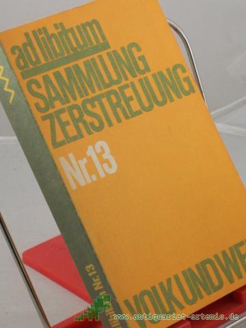 Product image of the product “ad libitum - Sammlung Zerstreuung Nr. 13 ”