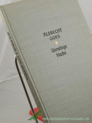 Product image of the product “Unruhige Nacht / Albrecht Goes ”