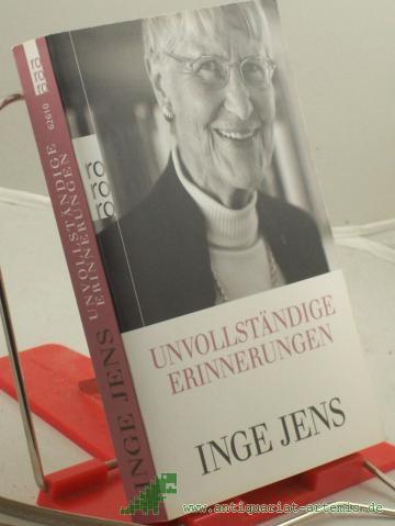 Artikelbild des Artikels “Unvollständige Erinnerungen / Inge Jens “