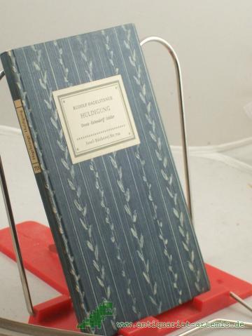 Artikelbild des Artikels “Huldigung : Droste, Eichendorff, Schiller / Rudolf Hagelstange “