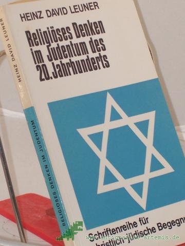 Product image of the product “Religiöses Denken im Judentum des 20. Jahrhunderts / H. David Leuner ”