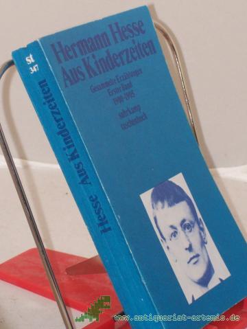 Product image of the product “Aus Kinderzeiten / Hermann Hesse. Zsgest. von Volker Michels ”