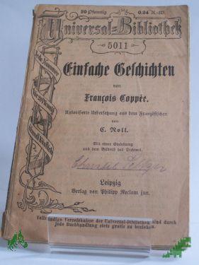 Artikelbild des Artikels “Einfache Geschichten, Francois Coppee “