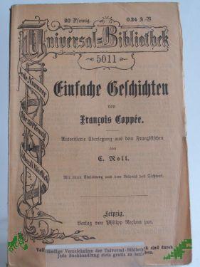 Artikelbild des Artikels “Einfache Geschichten, Francois Coppee “