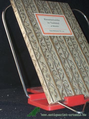 Artikelbild des Artikels “Riemenschneider im Taubertal / Tilman Riemenschneider. Geleitw. von Hanns Bechstein “