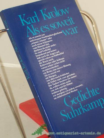 Artikelbild des Artikels “Als es soweit war : Gedichte / Karl Krolow “