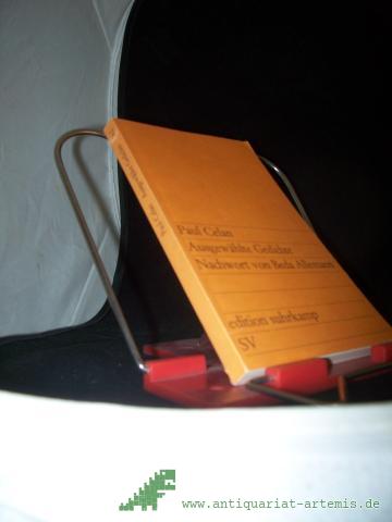Artikelbild des Artikels “Ausgewählte Gedichte : Zwei Reden / Paul Celan. Nachw. von Beda Allemann “