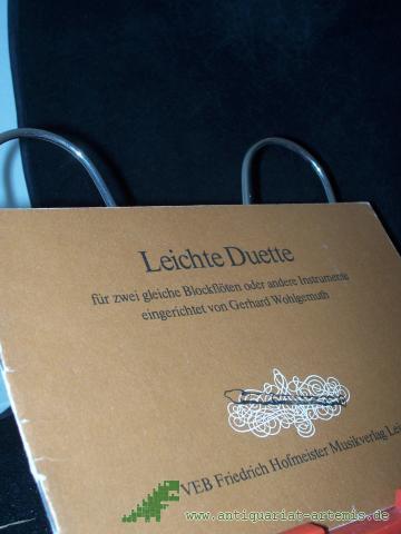 Artikelbild des Artikels “Leichte Duette : für zwei gleiche Blockflöten oder andere Instrumente / Gerhard Wohlgemuth “