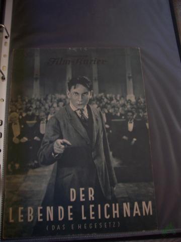 Product image of the product “Nummer 1097, 1929, Der lebende Leichnam (Das Ehegesetz) ”