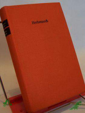 Product image of the product “Herbstrauch : Roman / von Bernhard Seeger ”