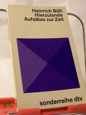 Product image of the product “Hierzulande : Aufsätze / Heinrich Böll ”