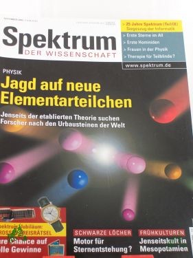 Artikelbild des Artikels “9/2003 jagd auf neue Elementarteilchen “