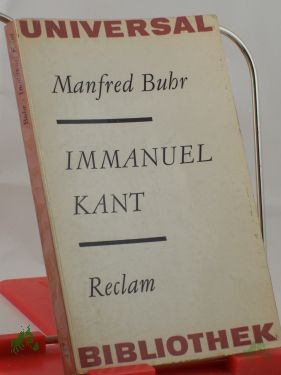 Artikelbild des Artikels “Immanuel Kant : Einf. in Leben u. Werk / Manfred Buhr “